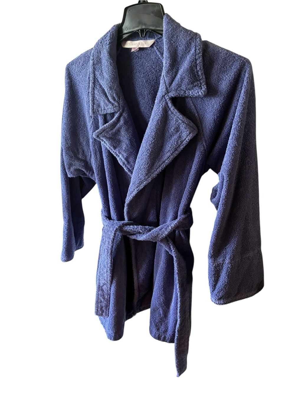 Victoria’s Secret m/l purple terry cloth robe midi loungewear vintage